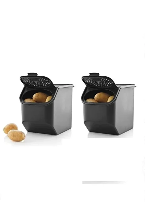 Tupperware Patetes Soğan Saklama Kabı 5.5 litre Kiler 2 li