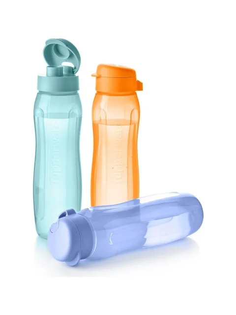 Tupperware Eco Şişe 3'lü 750 ml Set – Pratik, Sağlıklı ve Şık Su Şişesi Seti